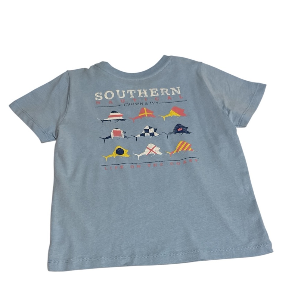 Crown & Ivy Blue Nautical Short Sleeve Tee